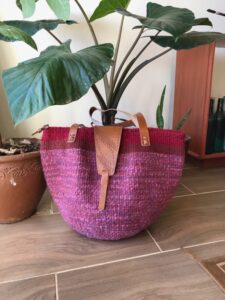 sisal and wool bag